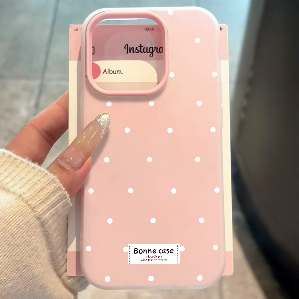 Samsung Galaxy A55 - Franse Polka Dot INS hoesje voor