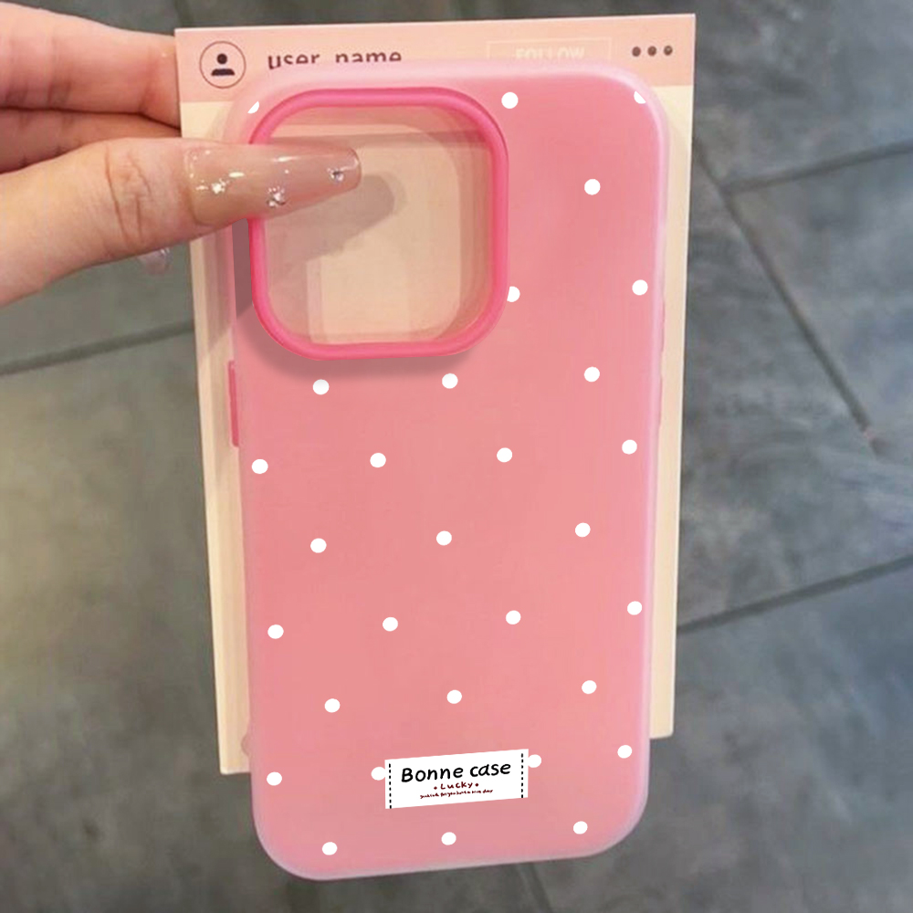 Franse Polka Dot INS hoesje vo - Samsung Galaxy A55 recensie en prijs